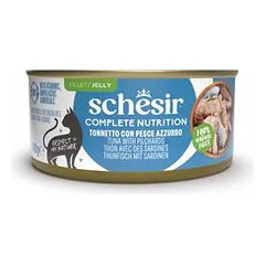 Schesir Complete Nutrition filė drebučiuose 6 x 140 g skardinėse, drėgnas maistas katėms — 5 nuotrauka