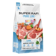 SUPER RAFI Pure Line Junior Aviena su batatais 9 kg sausa maistas šuniukams