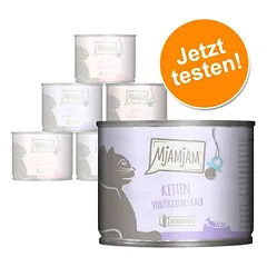 MjAMjAM Kitten bandomasis rinkinys 6 x 200 g, drėgnas maistas katėms