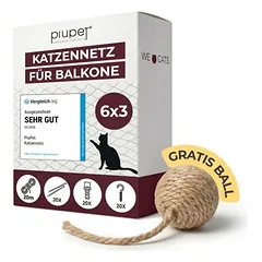 PiuPet® tinklas katėms I permatomas I su montavimo medžiagomis, 8 x 3 m — 3 nuotrauka