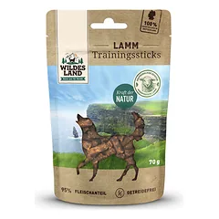 WILDES LAND Lamb training sticks skanėstai šunims su ėriena, 70 g