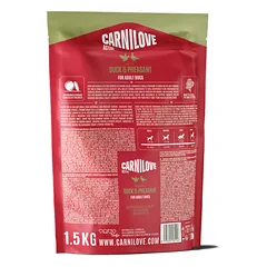 CARNILOVE Active Duck&Pheasant for Adult sausas pašaras suaugusiems šunims su antiena, 1,5 kg — 2 nuotrauka