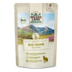 Wildes Land Bio drėgnas maistas katėms, ekonominė pakuotė 24 x 85 g — 3 nuotrauka
