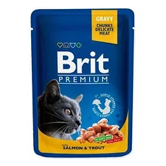 BRIT Cat lašiša ir upėtakis 100g