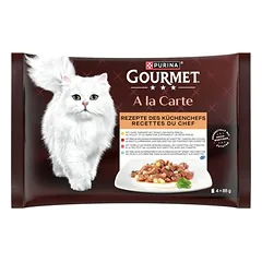 Multipack - Gourmet A la Carte 4 x 85 g, drėgnas maistas katėms
