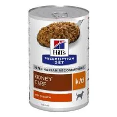 Hills Prescription Diet Kidney Care k/d Chicken drėgnas maistas šunims, inkstų veiklai palaikyti, 350 g