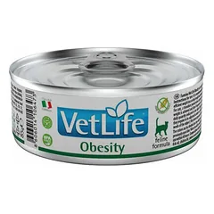 Farmina Vet Life Cat Adult Obesity, veterinarinis maistas katėms 85 g