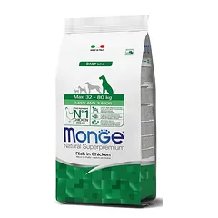 Monge Natural Superpremium Maxi Puppy & Junior Chicken sausas maistas šuniukams