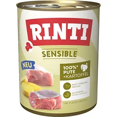 RINTI Sensible Kalakutiena su bulvėmis 6x800g