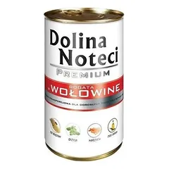 Dolina Noteci PREMIUM konservai su jautiena suaugusiems šunims 6×400 g
