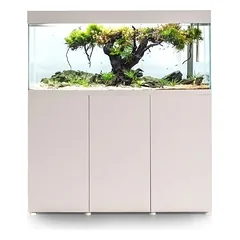 Opti Set 125 akvariumas stačiakampis, baltas, 81x36x51 cm, 125 l — 5 nuotrauka