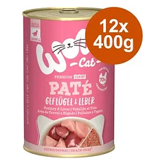 WOW Cat Junior drėgnas maistas kačiukams, ekonominė pakuotė 12 x 400 g