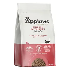 Applaws Adult Chicken with Extra Duck sausas kačių maistas 400g