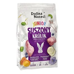 DOLINA NOTECI Premium Junior triušių sausas maistas šunims 4kg