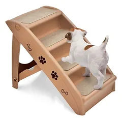 GIANTEX Klappbare 4-Stufen Tiertreppe Für Auto Bett Bis 60 Kg Belastbar