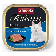 Animonda Vom Feinsten Adult with Salmon and Shrimp – konservai katėms su lašiša ir krevetėmis, 100 g