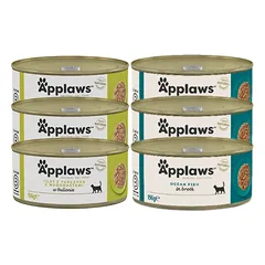 Applaws kačių mišinys su žuvimi 6x156g