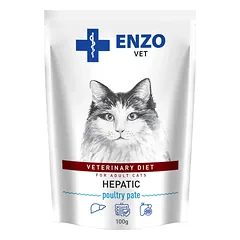 ENZO VET „Hepatic“ paukštienos paštetas katėms, 100 g