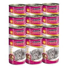Super Benek KOT be grūdų gabaliukai su ančių padažu 12x415 g