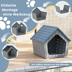 Plastikinė gyvūnų troba 59.5 × 57 × 58 cm — 4 nuotrauka