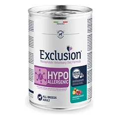 Exclusion Hypo konservuotas pašaras šunims su elniena ir bulvėmis, 400 g