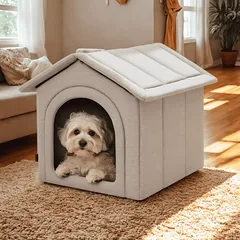 Šunų namelis Hobbydog – Šiltas, vandeniui atsparus audinio namelis šunims, 60x70 cm — 2 nuotrauka