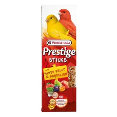 VERSELE-LAGA Prestige Sticks 2 kolbos su vaisių mišiniu ir kiaulpienėmis kanarėlėms 60g
