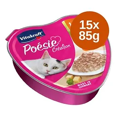 Vitakraft Poésie Création drėgnas maistas katėms 15 x 85 g