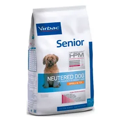 Virbac Veterinary HPM Senior Neutered Dog Small & Toy visavertis ėdalas mažų veislių sterilizuotiems vyresnio amžiaus šunims, 7 kg