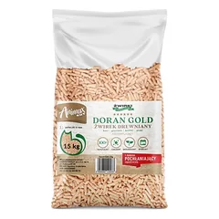 Doran Gold medžio granulės katėms, jūrų kiaulytėms ir triušiams – PELLET 15 kg 
