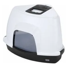 Closed cat corner toilet Medio 38x56x40 cm black