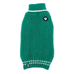 TIAKI megztinis šunims Reflective Knit, žalias, Vidutiniams 11–25 kg — 5 nuotrauka