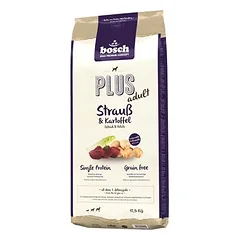 Bosch PLUS su strutiena ir bulvėmis, sausas maistas šunims, 1,5 - 2,9 kg — 2 nuotrauka