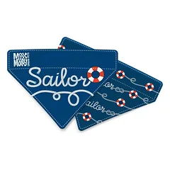 Max&Molly Dvipusė Skarelė Sailor - šuns skarelė, dvipusė, jūrinis raštas — 2 nuotrauka