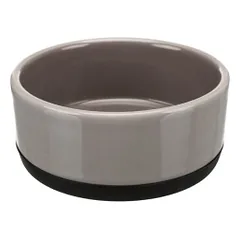 Trixie Dubenėlis, keramika/guma, 0.75 l/16 cm, pilkas