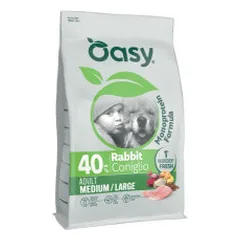 Oasy Monoprotein Adult Medium/Large sausas pašaras su triušiena šunims