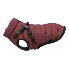 Trixie Pirou Winter Jacket with Harness S (40 cm), Dark Red