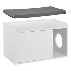 Kačių namelis Relaxdays, su pagalvėle, 75 × 45,5 × 43 cm — 5 nuotrauka