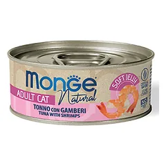 Monge Jelly - Wet Cat Yellowfin tuna with shrimp in jelly 80 g