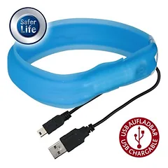 Trixie USB Flash švytintis antkaklis ilgaplaukiams, Dideliems 26–45 kg — 2 nuotrauka