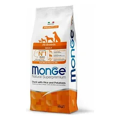 Monge All Breeds Adult Monoprotein su antiena, ryžiais ir bulvėmis, sausas maistas šunims 12 kg