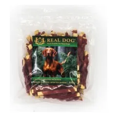 Real Dog Snacks Cod Strips Wrapped With Duck 500 g parduotuvėje akvanamai.lt