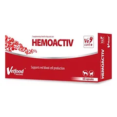Vetfood HemoActiv papildas širdžiai ir kraujagyslių sistemai 60 kaps.