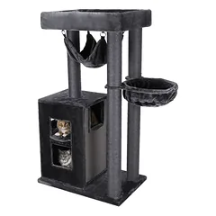 Trixie Amadeus Scratching Post XXL katės namelis su draskykle, 163 cm, pilka — 4 nuotrauka
