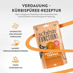Schesir Functions Digestive Topper drėgnas maistas katėms 12 x 40 g, 400 - 499 g — 5 nuotrauka