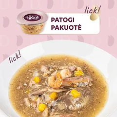 DELICKCIOUS konservuotas pašaras suaugusioms katėms - krevečių sriuba su sardinėmis, 80 g — 3 nuotrauka