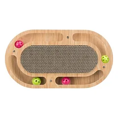 Trixie Kratzpappe mit Holzrahmen, oval