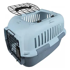 Europet Bernina transportavimo dėžė XL, katėms ir šunims iki 12 kg, su metalinėmis durimis, mėlyna, 57x38x38 cm