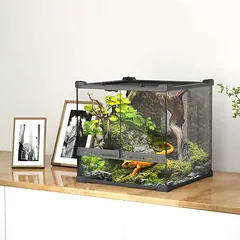 Roplių terariumas, 24 l, Juoda, 30 × 30 × 30 cm — 2 nuotrauka