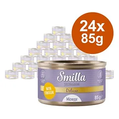 Smilla Deluxe putėsiai drėgnas maistas katėms 24 x 85 g — 1 nuotrauka